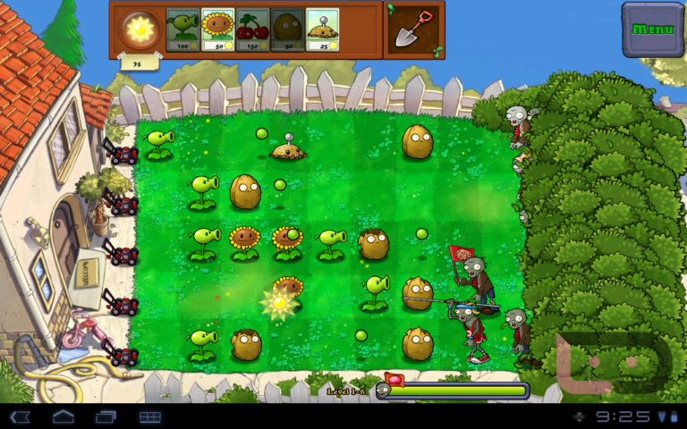 Где находится стенд повышения в plants vs zombies