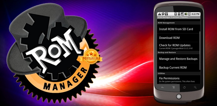 ROM Manager (Premium) обеспечит доступ к функциям рековери