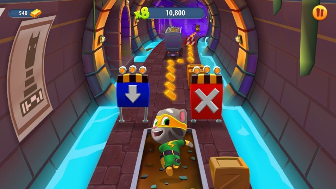 Скачать игру Говорящий Том Бег за золотом на Андроид и взлом